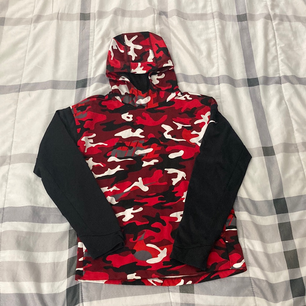 Red Camo Nike Hoodie